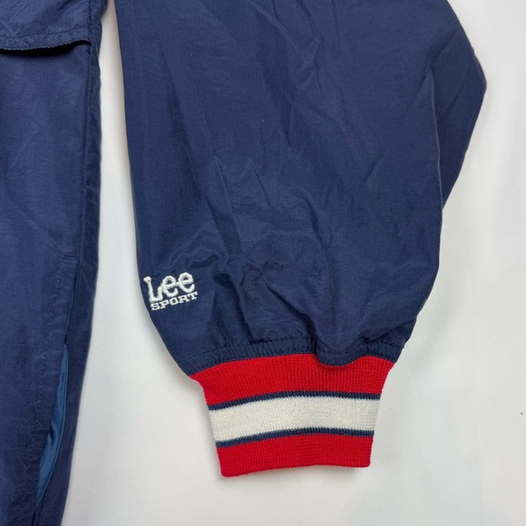 Vtg Lee Denver Broncos Super Bowl Mens Pullover Windbreaker 2XL 90s Blue/Red C4 - Picture 6 of 9